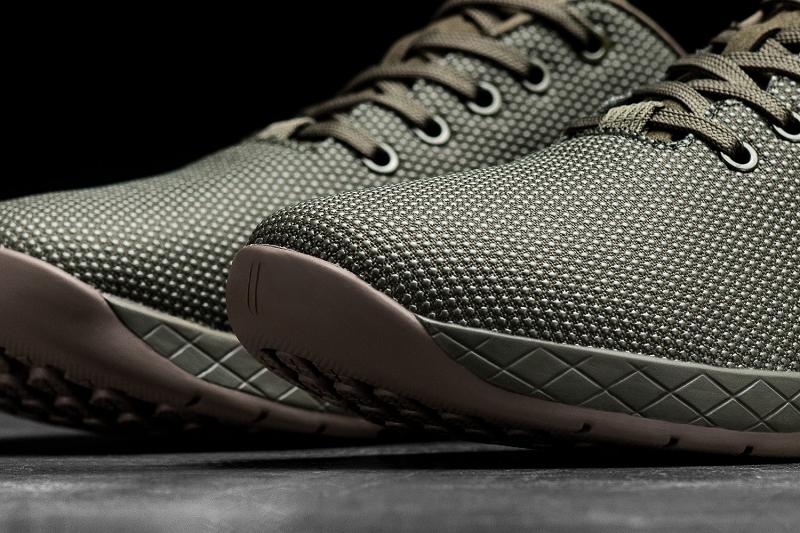 Men's Nobull Army Dark Gum Trainers Olive | SG W2154N